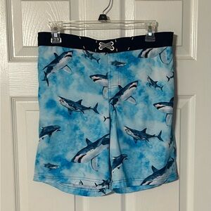 Wonder Nation Shark Swim Shorts